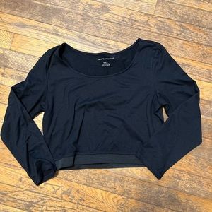 Black American eagle long sleeve shirt, size medium